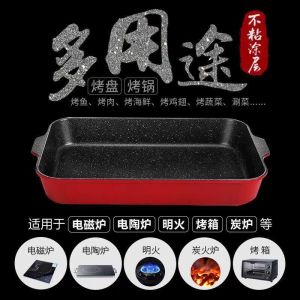 Multifunctional Rectangular Fish Roasting Tray for Home And Commercial Use Paper Fish Roasting Pan Special Pot for Fish Cooking
