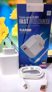 Charger For Tecno Spark 10 NFC 240W Super Fast Charger