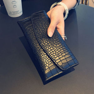Long Leather Wallet for Women High Capacity Multi-Card Slot Handheld Hong Kong Calnicith 2025 New Style Stone Pattern Top Cowhide