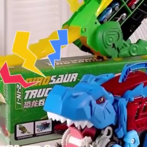 Đồ Chơi Khủng Long Nuốt Ô Tô Kèm 6 Xe Mini Cho Bé Mẫu Mới Bé chơi bao mê Đồ Chơi Cho Bé Trai Chất Liệu Nhựa ABS An Toàn - Lavi House