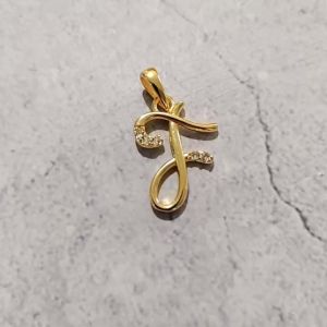 Copper 26 English Initials 18k Gold Plated Necklace Simple Personality Pendant for Women