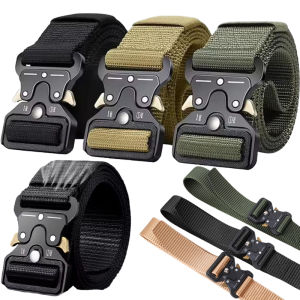 Versatile Mens Tactical Belts / Adjustable Design Nylon Belts for Outdoor / Neutral Jeans Belt