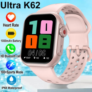 2025 New 1000mAh Battery AMOLED Smart Watch Ultra K62 Men Women Heart Rate 100+Sport HD Bluetooth Call IP67Waterproof SmartWatch