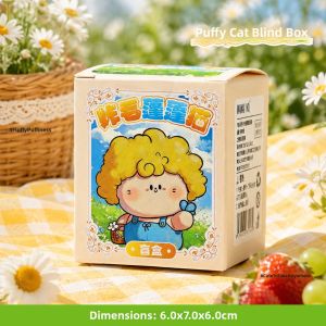 LONGKUI | Fluffy Kawaii Cat Figurine Desktop Decor