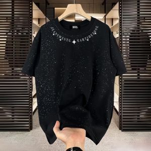 YEBO | Plus Size Starry Night Sequin Cotton T-Shirt