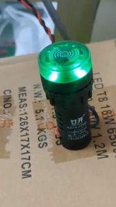 ++ ซื้อ 10 ชิ้น ลด 40 บาท ++ ไฟ LED แสดงสถานะ พร้อมสัญญาณเสียงเตือน (เลือกระบบ 220V / 24V / 12V) 22 มม. DC Buzzer Indicatior Lamp (สีแดง / เหลือง / เขียว)