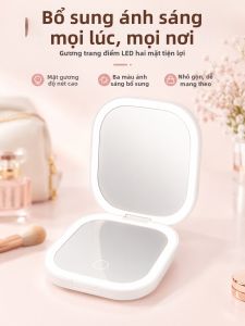 IMLUCKY | Portable Magnifying Lighted Makeup Mirror Dual-Sided