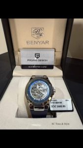 ⌚ BENYAR BY-5207M | Skeleton Automatic Watch