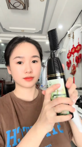 CB Dầu gội phủ bạc thảo dược hà thủ ô Ecocharm lược nhuộm đen tóc tại nhàdưỡng tóc khoẻmượt 190ml