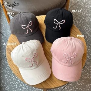 ChoiFoo หมวกเบสบอลปักลายน่ารักสำหรับผู้หญิงหมวกเบสบอลสไตล์เกาหลีหมวกเบสบอลลูกกวาดหมวกเบสบอลปีกใหญ่หมวกบังแดดเย็นและหมวกเบสบอลระบายอากาศหมวกเบสบอล