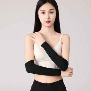 Black Sleeveless Arm Protector for Men And Women Summer Air Conditioned Room Elbow Wrist Joint Fake Sleeve Scar Tattoo Cover