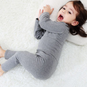 Baby Warm Underwear Baby Long Johns Top Suit Split Pure Cotton High Waist Belly Protection Red Long Johns for Women and Men