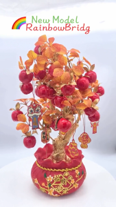 Lucky Prosperity Apple Tree Décor – Feng Shui Wealth Ornament