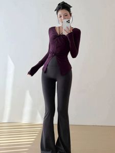 SKINOFSKIN | Aesthetic and Elegant Long Sleeve Yoga Top for Women