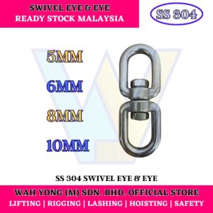 STAINLESS STEEL 304 SWIVEL EYE & EYE (5MM - 10MM)