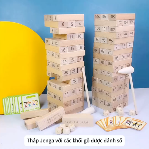 Đồ chơi giáo dục đồ chơi rút gỗ rèn sự tập trung kiên nhẫn- DC5043