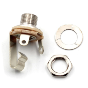 Guitar Jack Socket 1/4" Female Plug For Bass Microphone 2pcs
