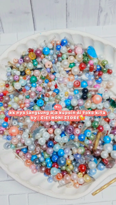 Manik Mutiara Mix Kombinasi Serok Aksesoris Kreasi Campur per 20 gram