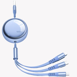 DREAMCAR | Fast Charging 3-in-1 Car Charger with Retractable Cable