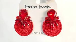 Luxury Quality Ethnic Style Cotton Weave Round Big Dangle Drop Earrings For Women Trend Charm Bride Simple Pendant Jewelry Gift