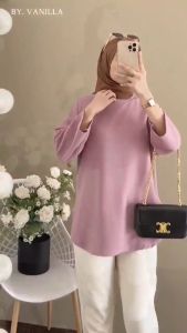 Baju Atasan Wanita Labukid Bahan Kaos Katun Combed Apk Sablon Premium Blouse Korean Style Oversize S M L XL XXL 3XL Outfit Remaja Kekinian Viral Terbaru Murah Bisa COD