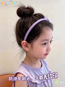 Cute Rabbit Style Purple Flower Child Headband