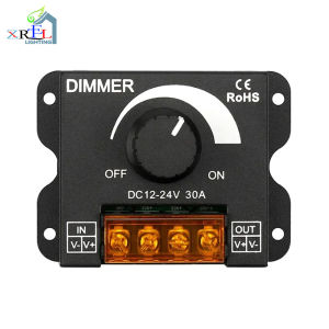 DC 12V-24V LED Dimmer Switch 30A LED Monochrome Controller PWM Digital Stepless Dimming for Lamp Strip Single Color Lamp