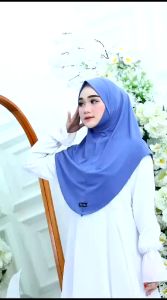 Rubi Hijab Instan Dagu Malaysia Jersey | Jilbab Bergo Dagu Malaysia Jersey Kerudung Menutup Dada