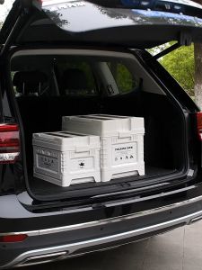 Thùng Nhựa Xếp Gọn Saigon Outdoor - Đã bao gồm mặt gỗ 60L - Thùng Đựng Đa Năng Dã Ngoại Để Cốp Ô Tô