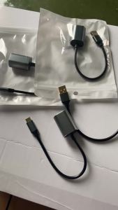 Aluminum Shell 20cm USB-C Male to TOSLINK Female Connector SPDIF PCM Stereo Supports USB-C Audio Output