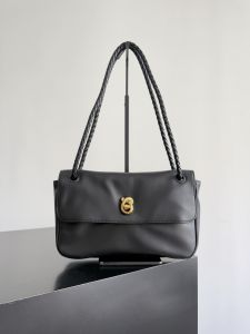 2025 New Womens Leather Handbag Shoulder Bag Tote Bag Soft British Style Casual Fashion Single Strap Foldable Bag