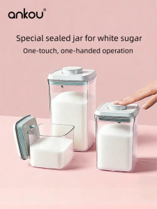 Ankou | Airtight Sugar Dispenser Food Grade Moisture Proof Kitchen Organizer
