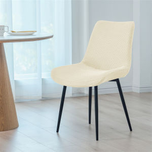 1/2 Chiếc Ghế Cong Có Lông Cừu Cực Co Giãn Slipcovers Màu Phòng Ăn Chống Bẩn Ghế Trang Trí Nhà Spandex Polyester
