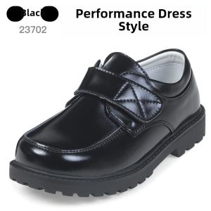 Childrens Performance Shoes Soft Bottom Leather Shoes Spring Autumn New Style Boys School Shoes round Toe Rubber Sole