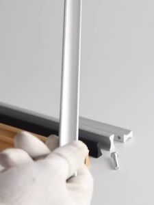 Simple Black Gray Gold Solid Aluminum Alloy Kitchen Cabinet Door Knobs and Handles Drawer Pulls Bar Handle Furniture Hardware