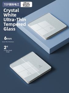 TEP | Tempered Glass Crystal Mirror Ultra-thin 86-type Wall Socket