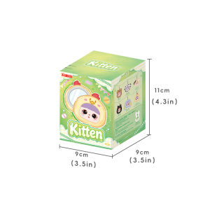52TOYS | Kitten Makeup Mirror Series Blind Box Cute Creative Design Mirror Exquisite Keychain Toys Decoration Mystery Box Surprise Gifts