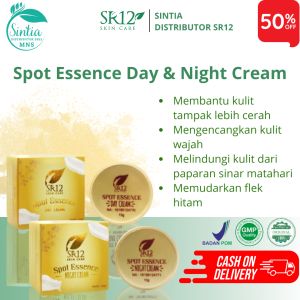 Krim Malam Sr 12 Cream Spot Essence Day And Night Krim Penghilang Flek Hitam Membandel Pencerah Bpom