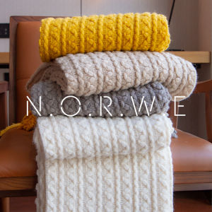 Casual Blanket Ins Nordic Style Knitting Nap Blanket Air Conditioning Single Shawl Bed Bed Set Bed Runner Sofa Blanket