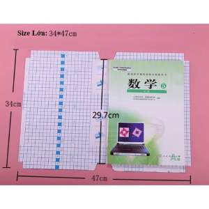 Sỉ 20 tờ bọc sách bọc vở dán decal 3 kích thước