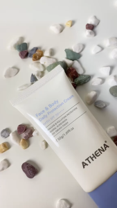 [No Lagkit / Zero White Cast] ATHENA Daily Protection Sunscreen Cream SPF 50+ PA++++ Face & Body Mineral Formula • Lightweight Hydrating & Brightening UV Shield
