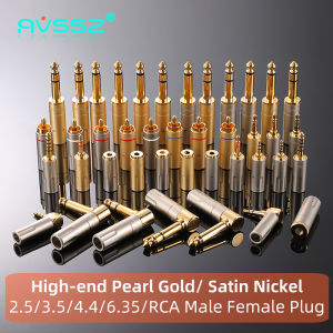 AVSSZ 6.35mm AFTR AFTR-G Silver Plug  Balanced Headphone Cable Guitar Audio Lotus Welded 2 Pin Plug Durable Origin China Audio Adapter Stereo