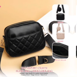 Tas Importt Sling Atau Shoulder Bag Bahan Kulit Sintetis Berkualitas CX2079 Asta