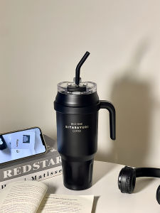 Cốc Thép Không Gỉ Cỡ Lớn Có Straws Cốc Nước Cách Nhiệt Cho Nam Và Nữ Thiết Kế Đẹp Cốc Nước Bằng Thép Không Gỉ Dung Tích Lớn