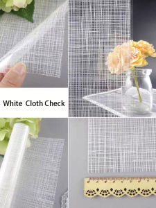 other | High-quality Black and White Cloth-patterned Glass Film Stylish Cloth-patterned Design Blocks Sunlight and Protects Privacy