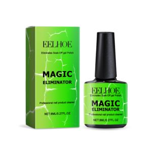EELHOE Magic Eliminator Mild nail polish remover dissolver easily removes nail polish and glue from nail salons and base glue Magic Eliminator Nail Polish Remover Nail Gel Remover