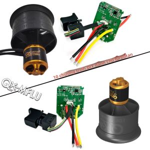 QX-MFLU Bảng Điều Khiển Động Cơ Không Chổi Than 1KW Cho Máy Thổi DIY 50mm/64mm/70mm Nhà Động Cơ Turbo Máy Thổi Linh Kiện