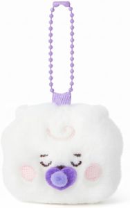 LINE FRIENDS | New BT21 Idol Plush Keychain Cute Korean Cartoon Doll Charm Couple Matching Accessory Kpop Fan Support Merch Birthday Gift