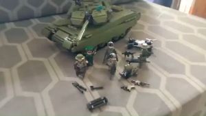 324pcs Military set building blocks toy army tank with minifigure educational toy for children boys