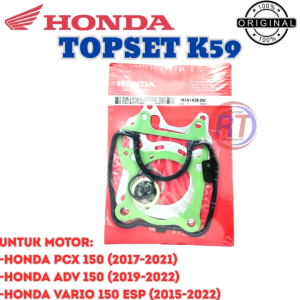 PAKET TOP SET KODE K59 ORIGINAL HONDA AHM KUALITAS ASLI UNTUK MOTOR HONDA VARIO 150 ESP (2015-2022)